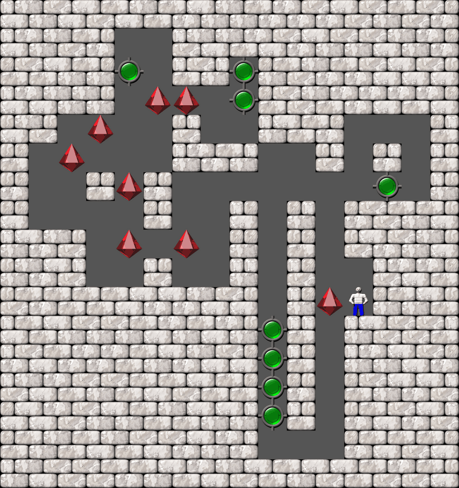 Sokoban Bugs550 collection level 477